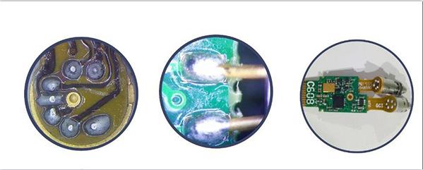 光通訊FPC軟板與光器件焊接， PCB硬板與光器件焊接圖示